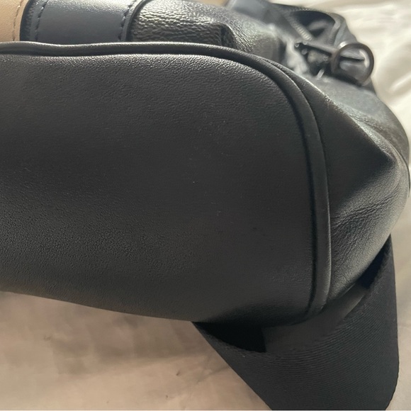 Coach Black and Blue Striped Backpack - Picture 6 of 12